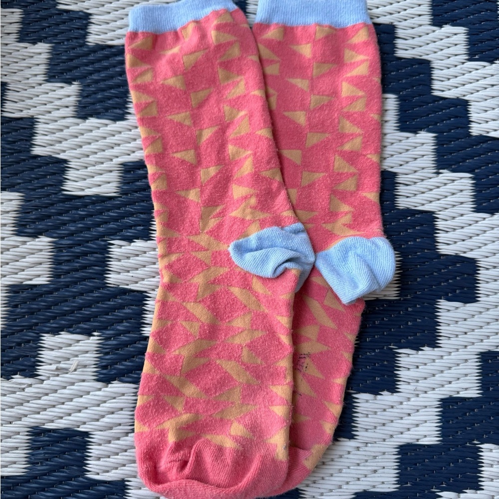 J.Crew Geometric crew socks